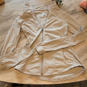 BuffBunny Light Gray/Beige Utility Jacket